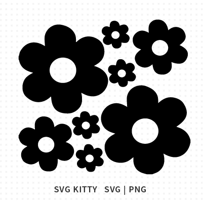 Simple Flowers SVG Cut File
