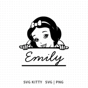 Snow White Monogram SVG Cut File