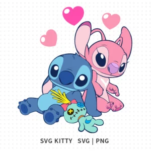 Stitch In Love SVG Cut File