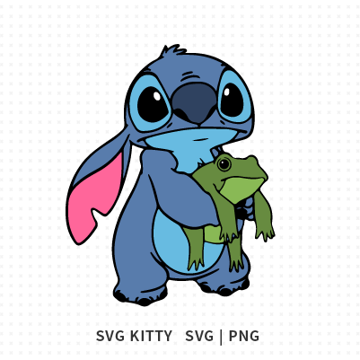 Stitch With Frog SVG Cut File