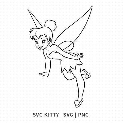 Tinkerbell Outline SVG Cut File