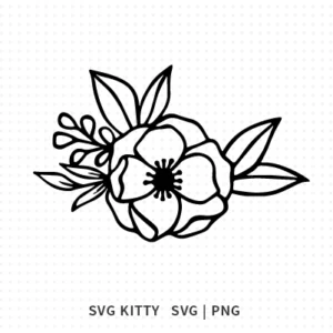 Violet Flower SVG Cut File