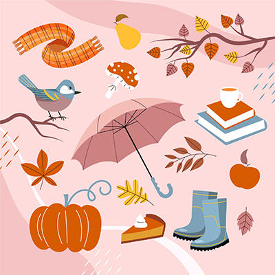 Seasons SVG illustrations