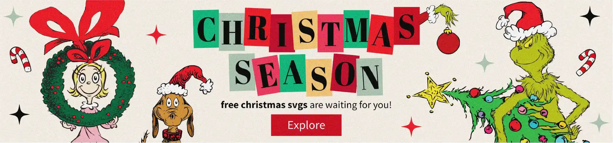 Christmas SVG Banner